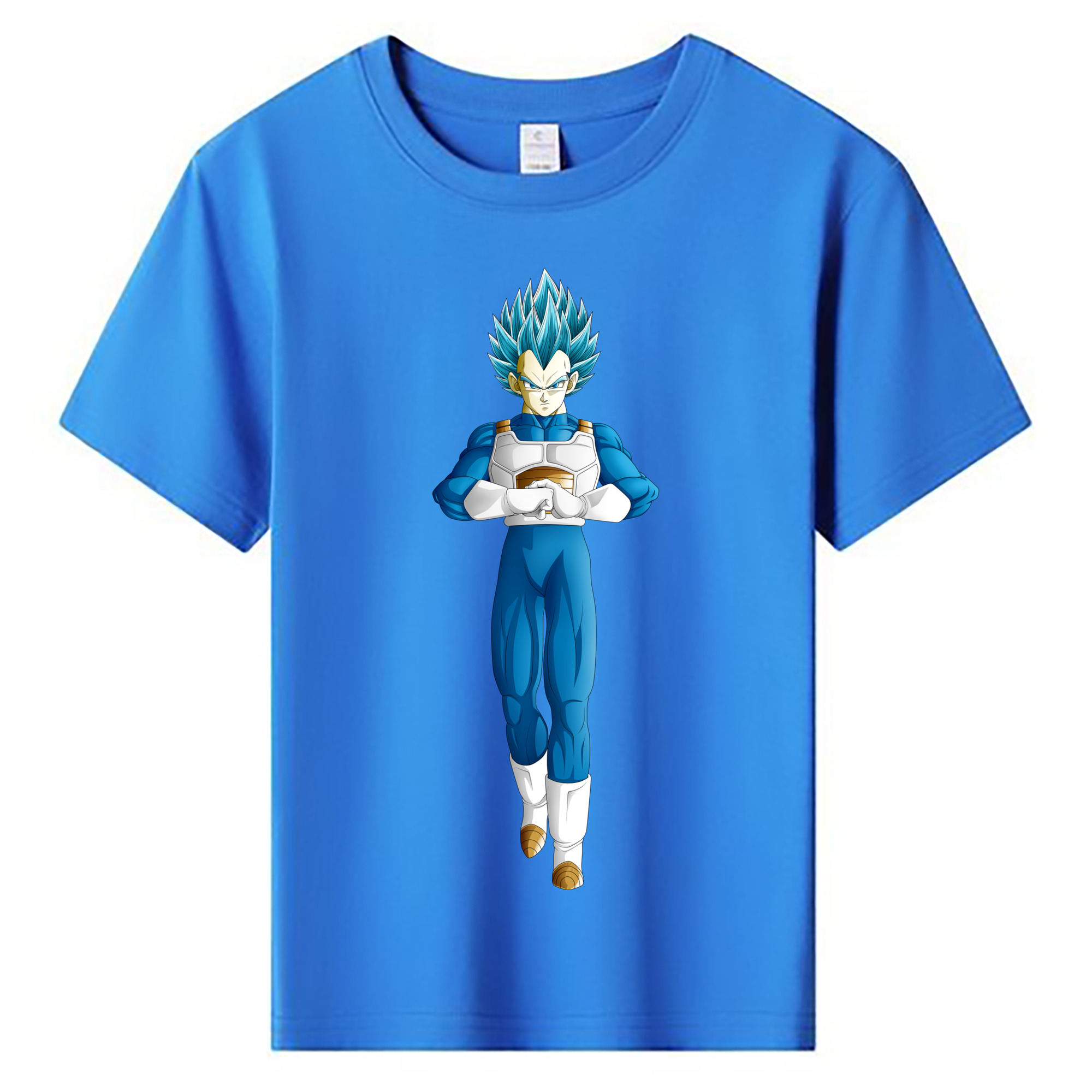 （画像用） ドラゴンボール ベジータ四世（Bejīta Yonsei）DRAGON BALL Vegeta IV 綿100％キッズTシャツ（フロントプリント）
